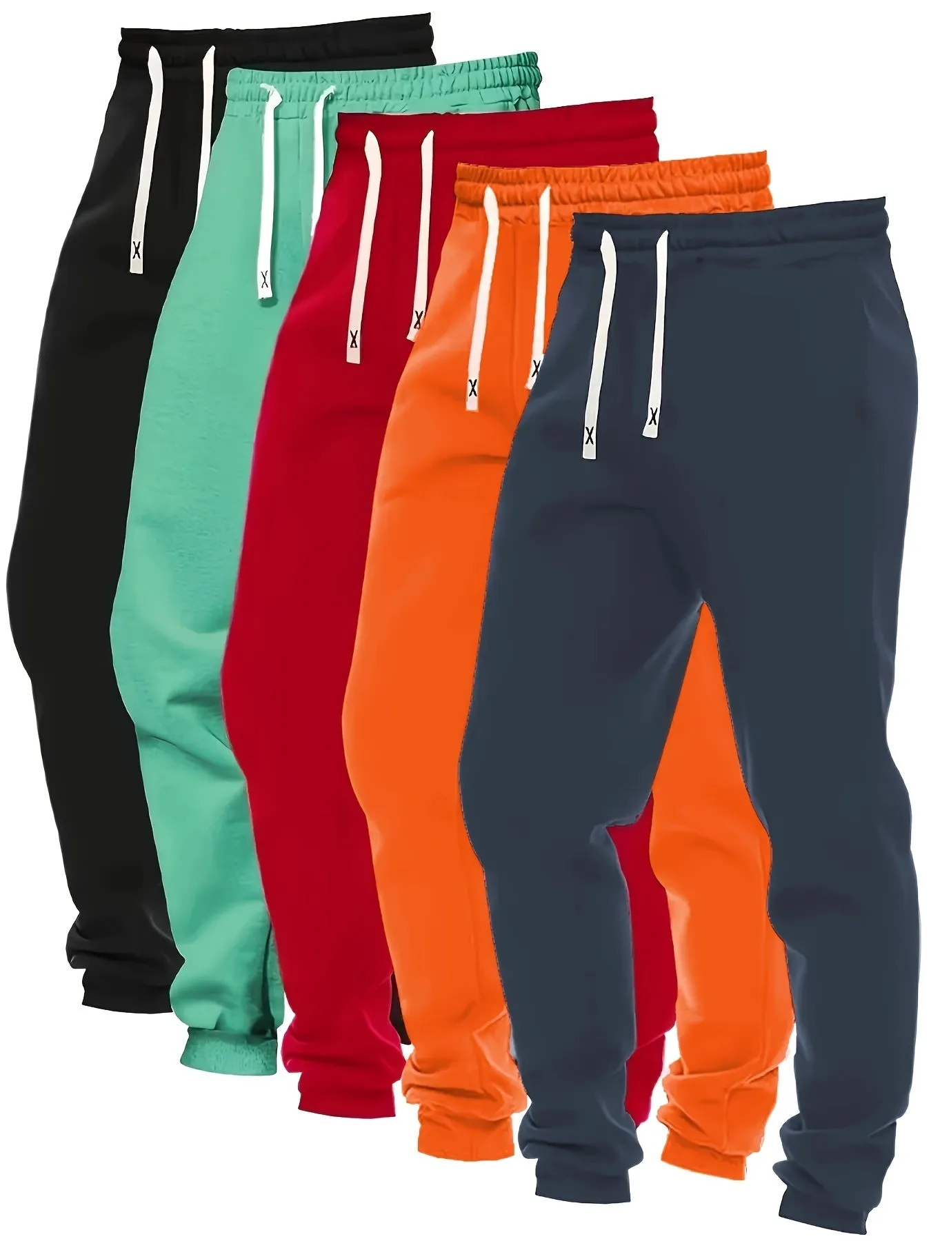 5-Pack Women's Loose Fit Drawstring Joggers for Fall/Winter Activewear