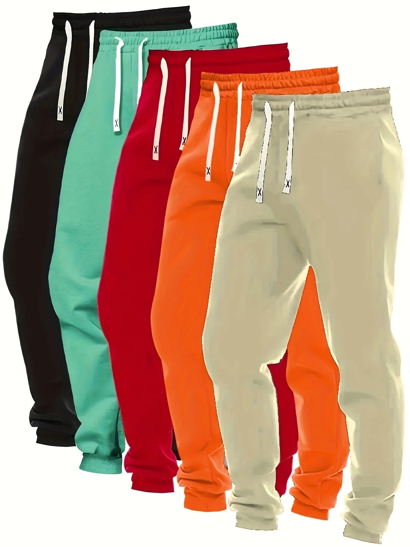 5-Pack Women's Loose Fit Drawstring Joggers for Fall/Winter Activewear