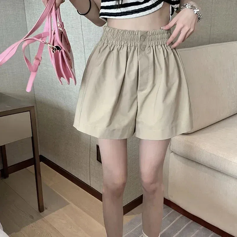 All Casual High Match Leg New Loose Waist Streetwear Wide Short