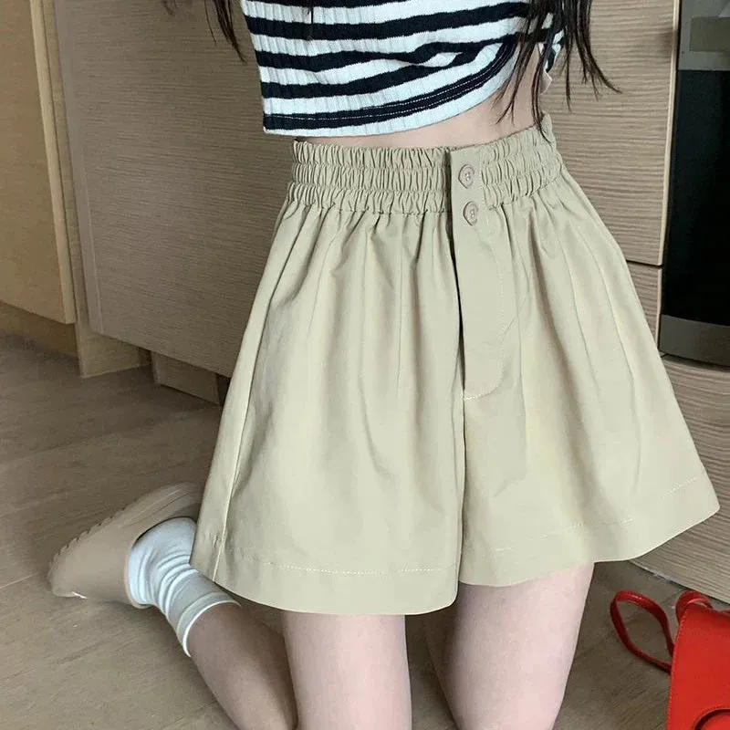 All Casual High Match Leg New Loose Waist Streetwear Wide Short