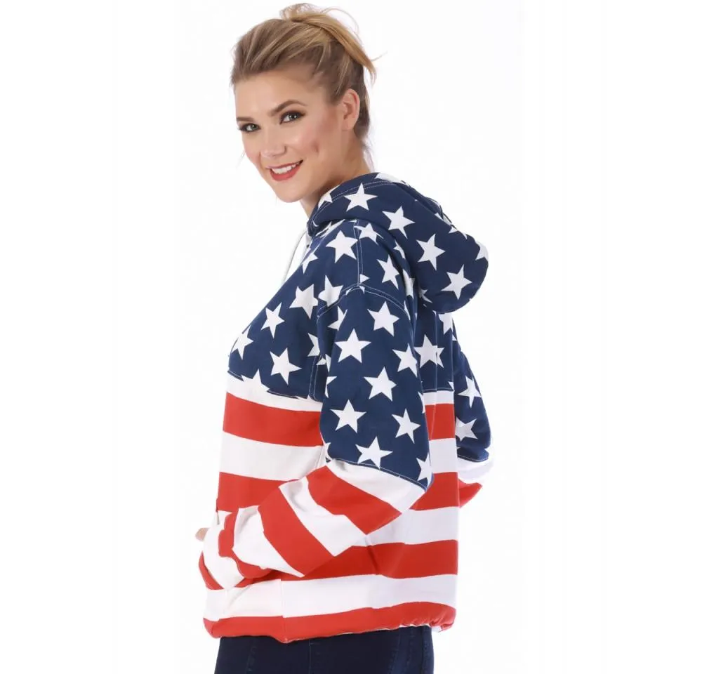 American Flag Unisex  Pullover Hoodie  155455