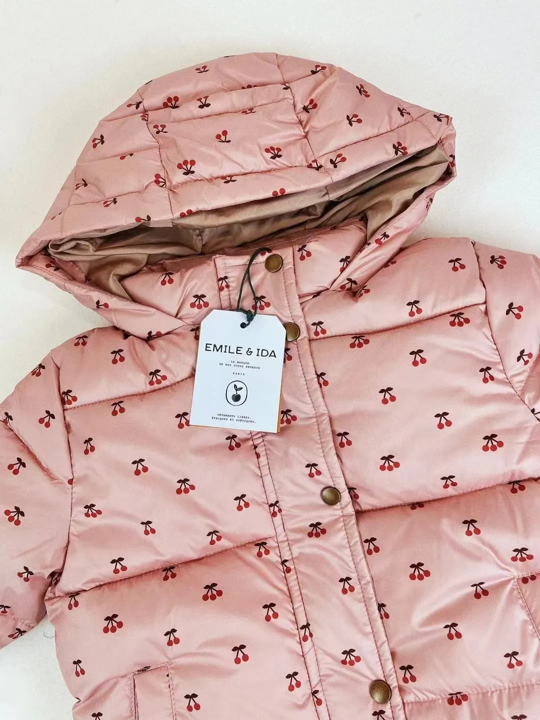 Emile et Ida Pink Cherry Down Jacket