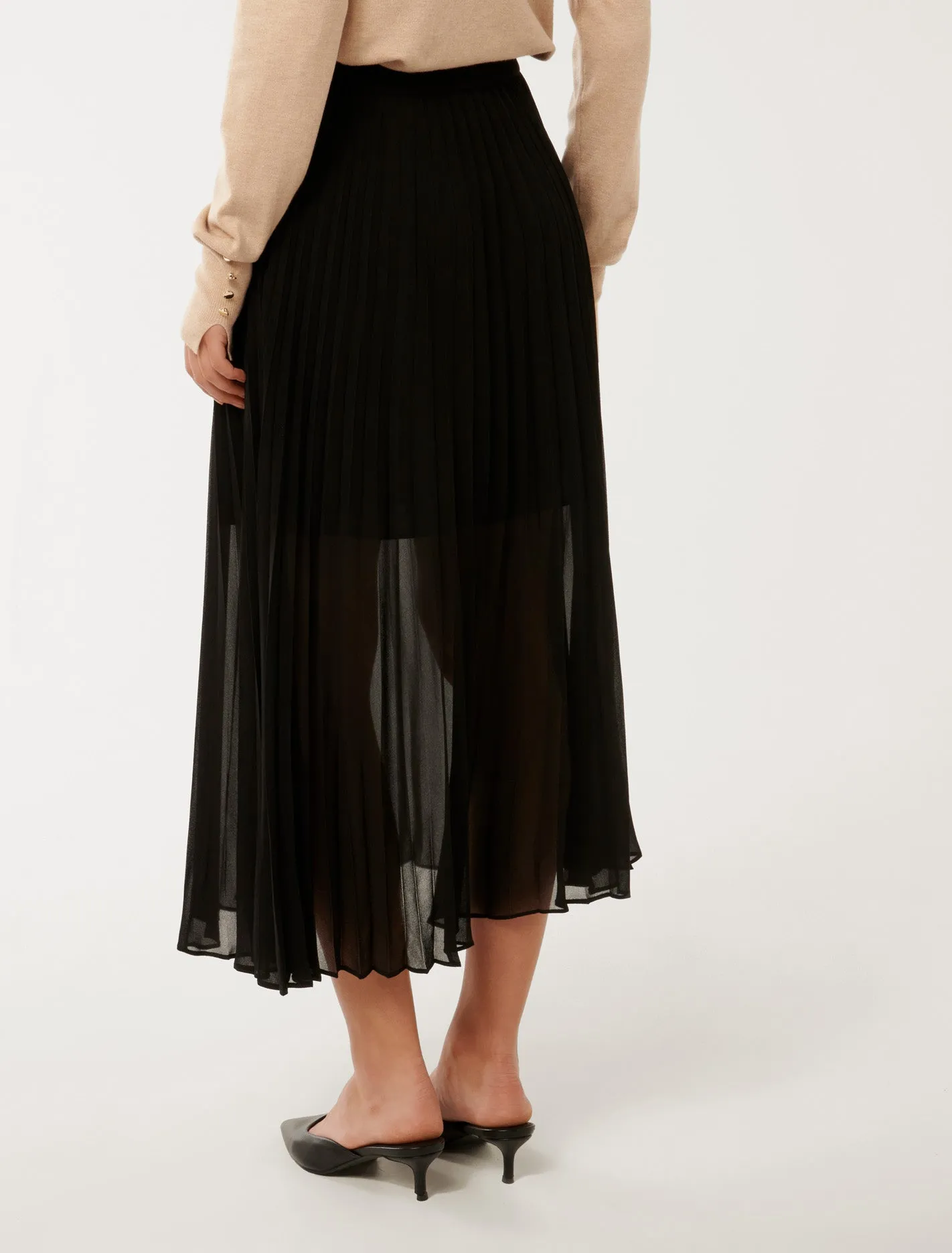 Esme Belted Pleated Skirt