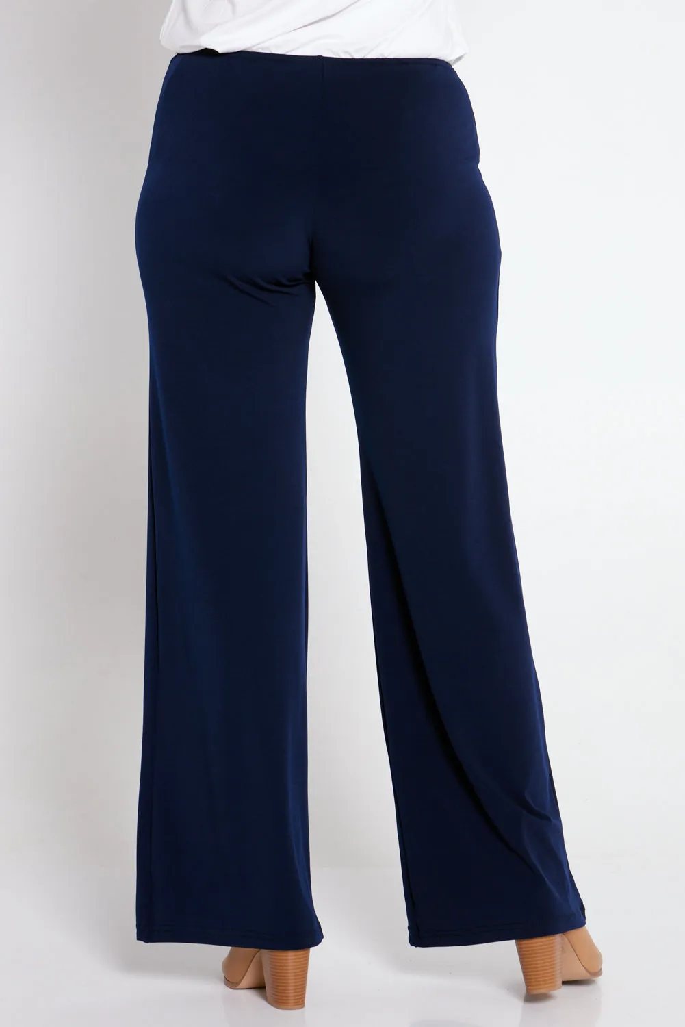 Kamala Wide Leg Pants - Navy