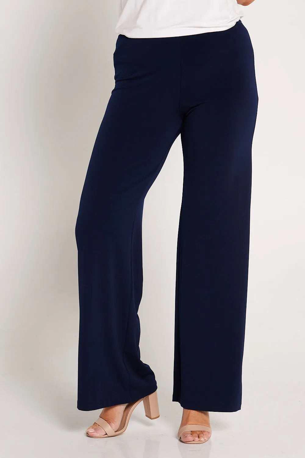 Kamala Wide Leg Pants - Navy