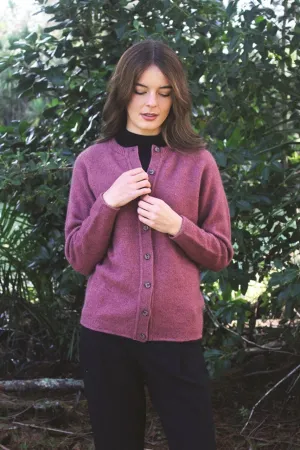 Lothlorian Plain Button Cardigan - Possum Merino 9937