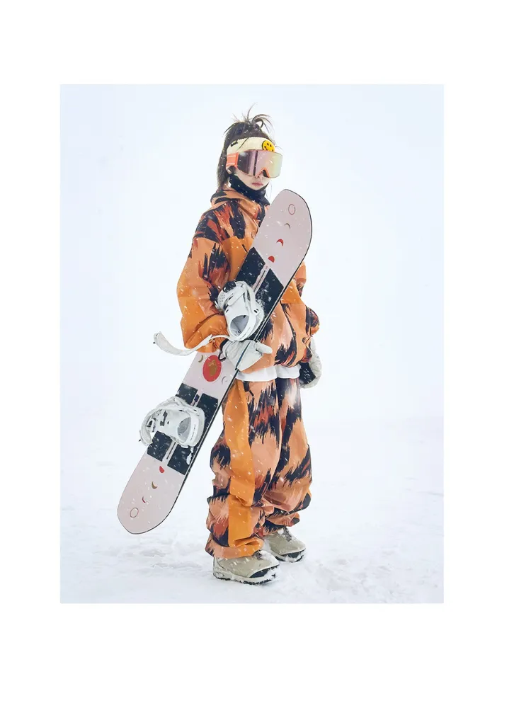 NIS Leopard Print Shell Snow Pants - Unisex