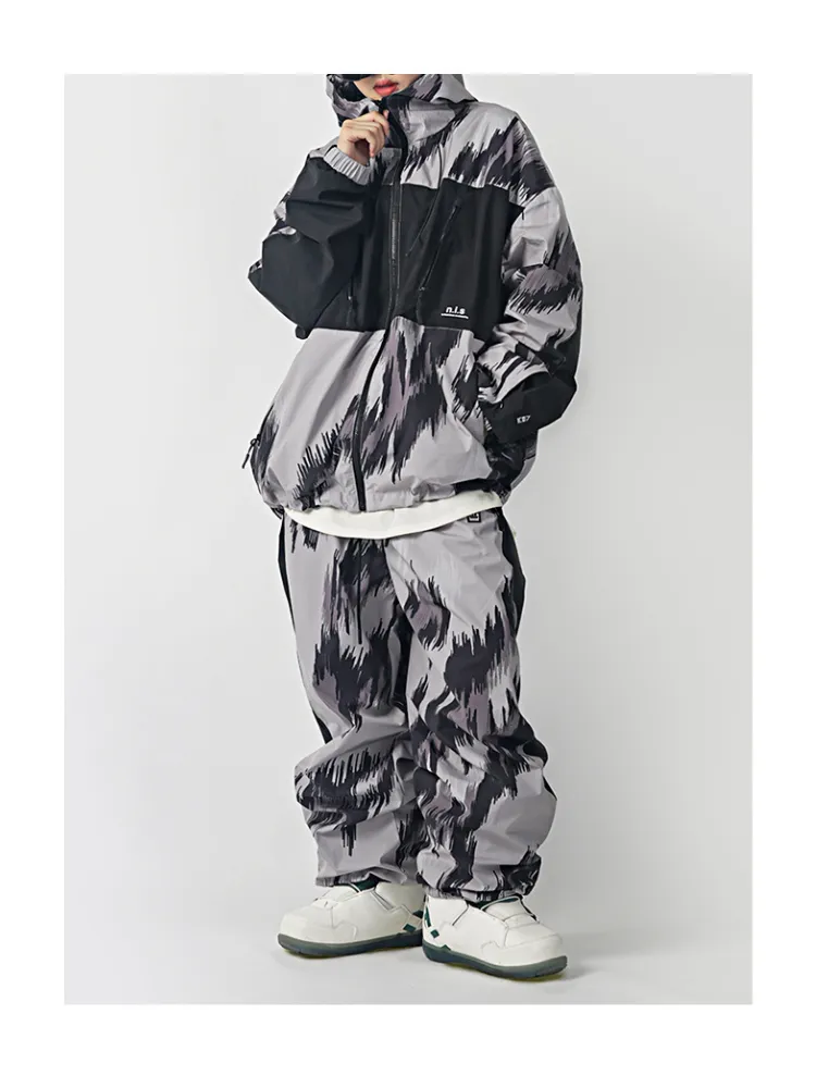 NIS Leopard Print Shell Snow Pants - Unisex