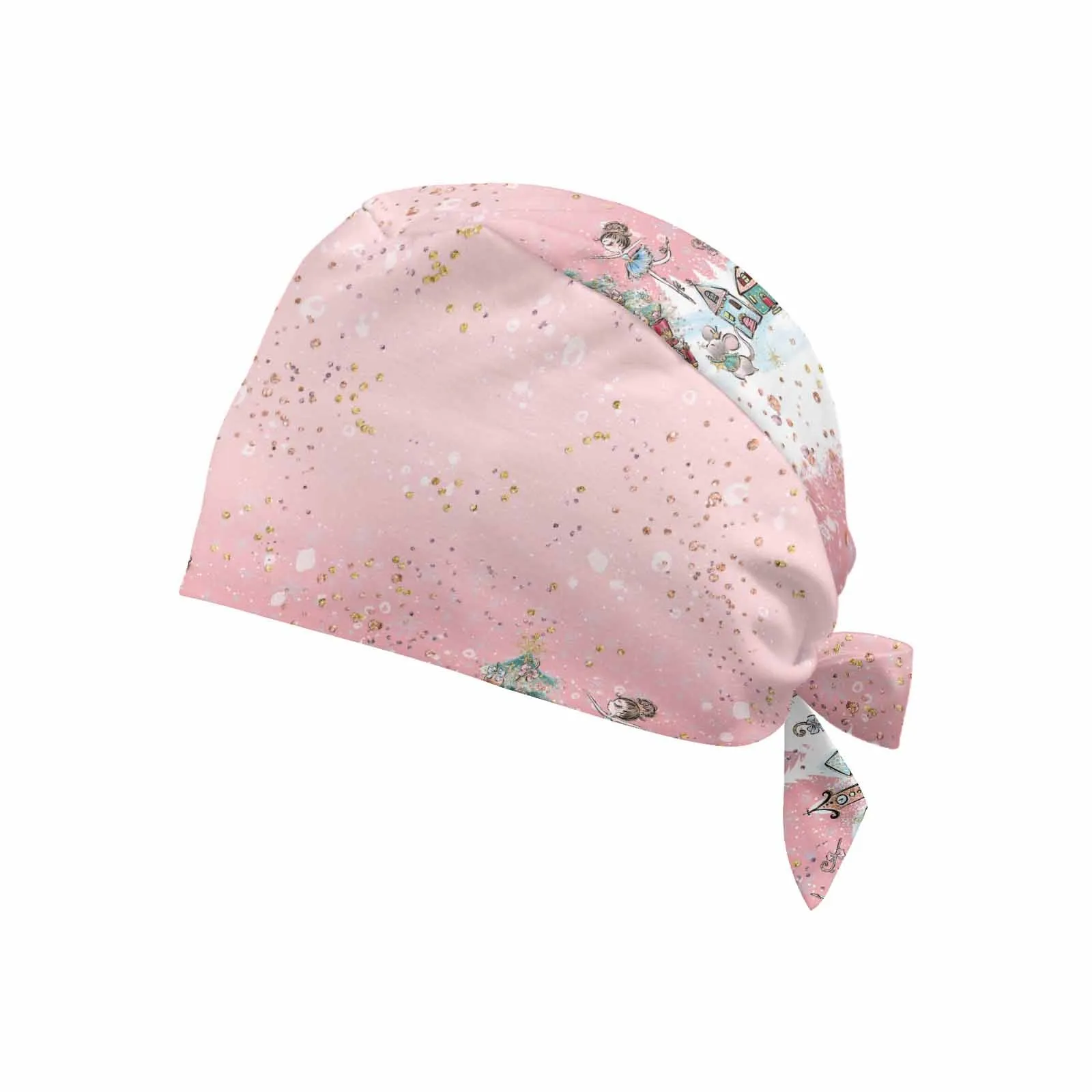 Pink Christmas Nutcracker  Scrub Cap