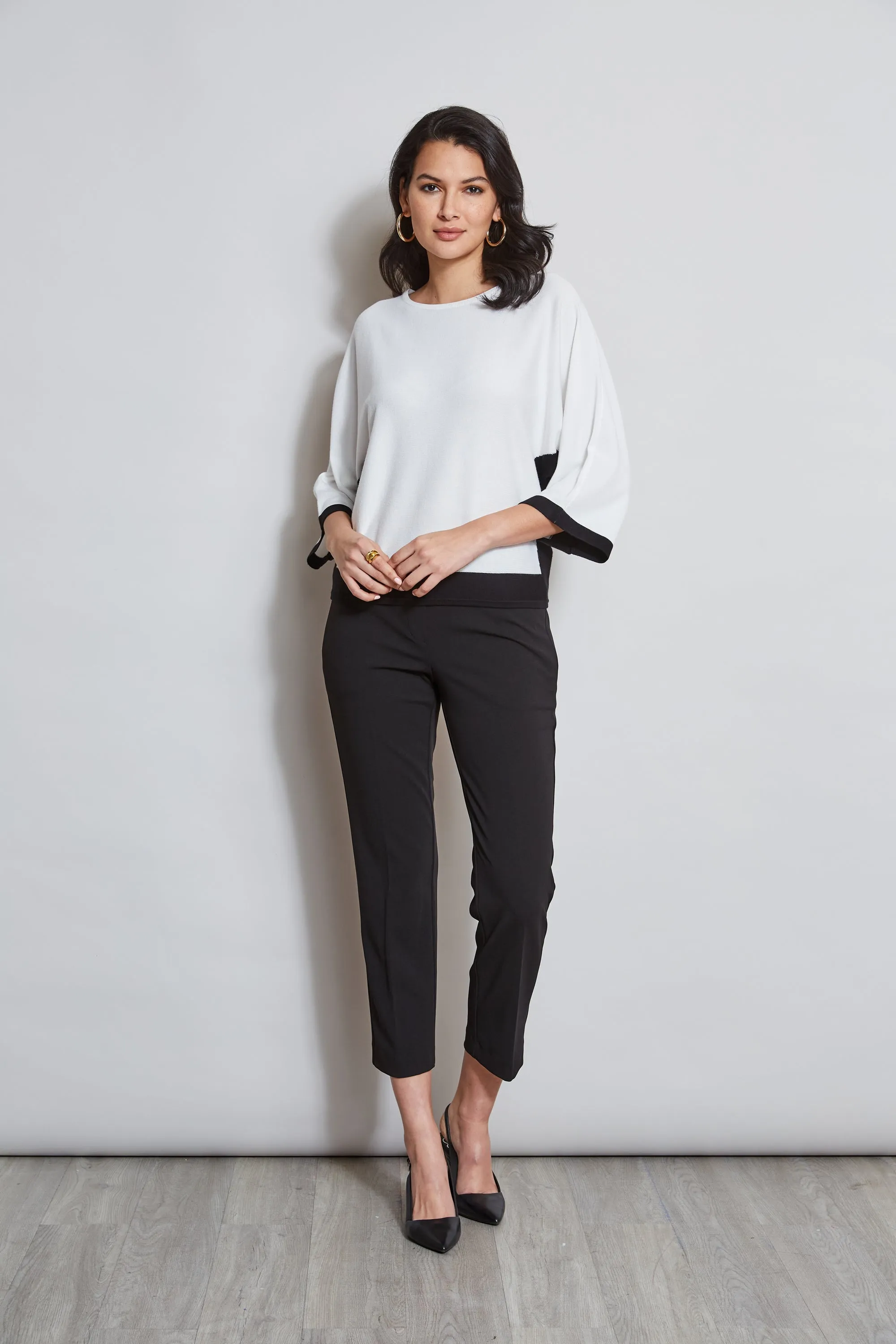 T-Tahari Color Blocked Hem Sweater