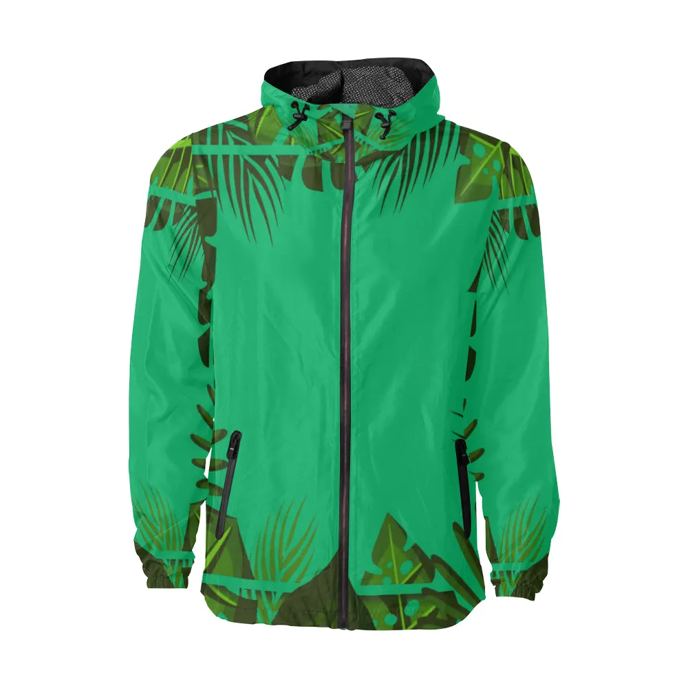 TROPICAL LCC FOREST Unisex All Over Print Windbreaker