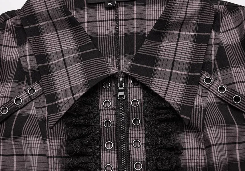 Uriah Tartan [Baby Pink/Black] | SHIRT