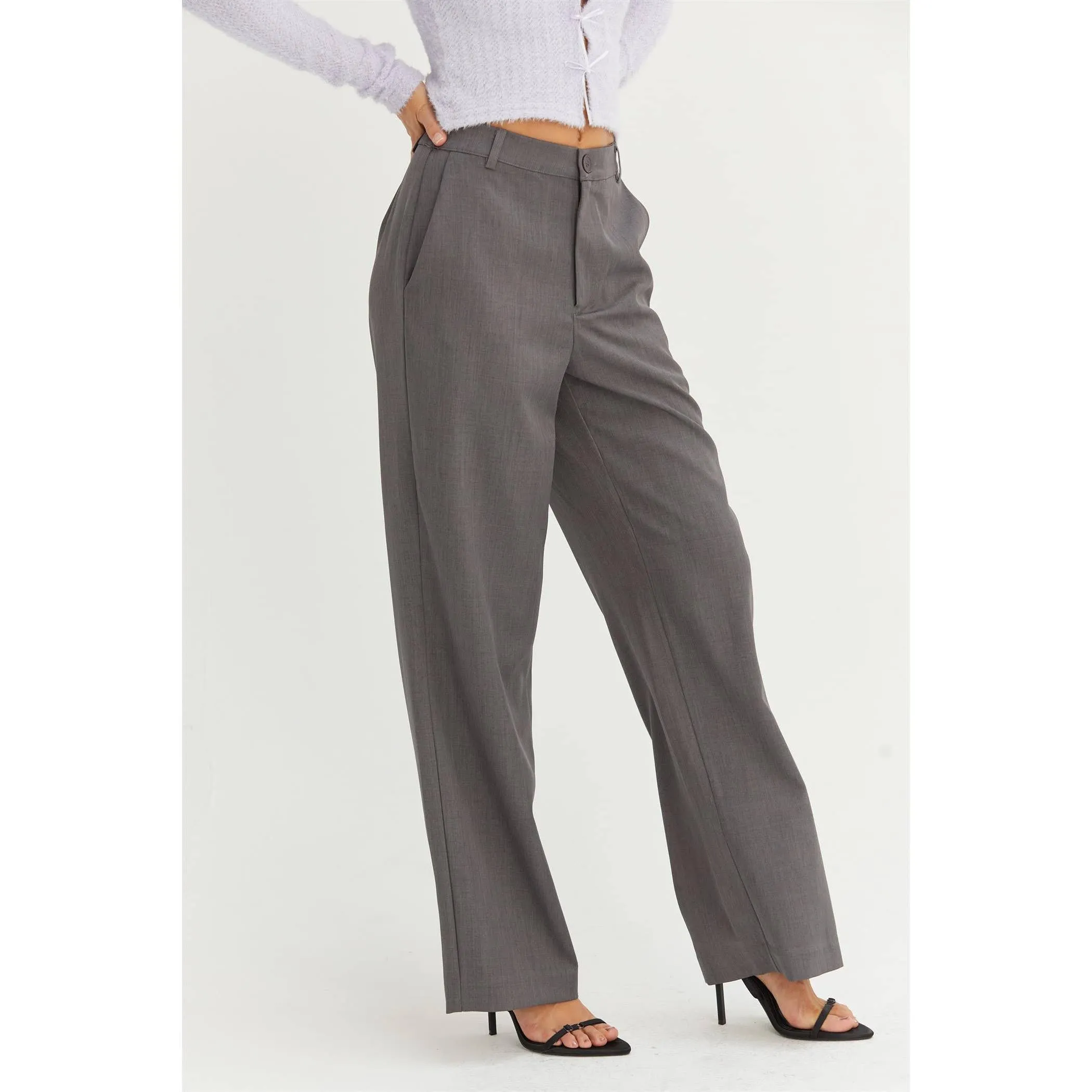 We Mean Business Pants - Charcoal