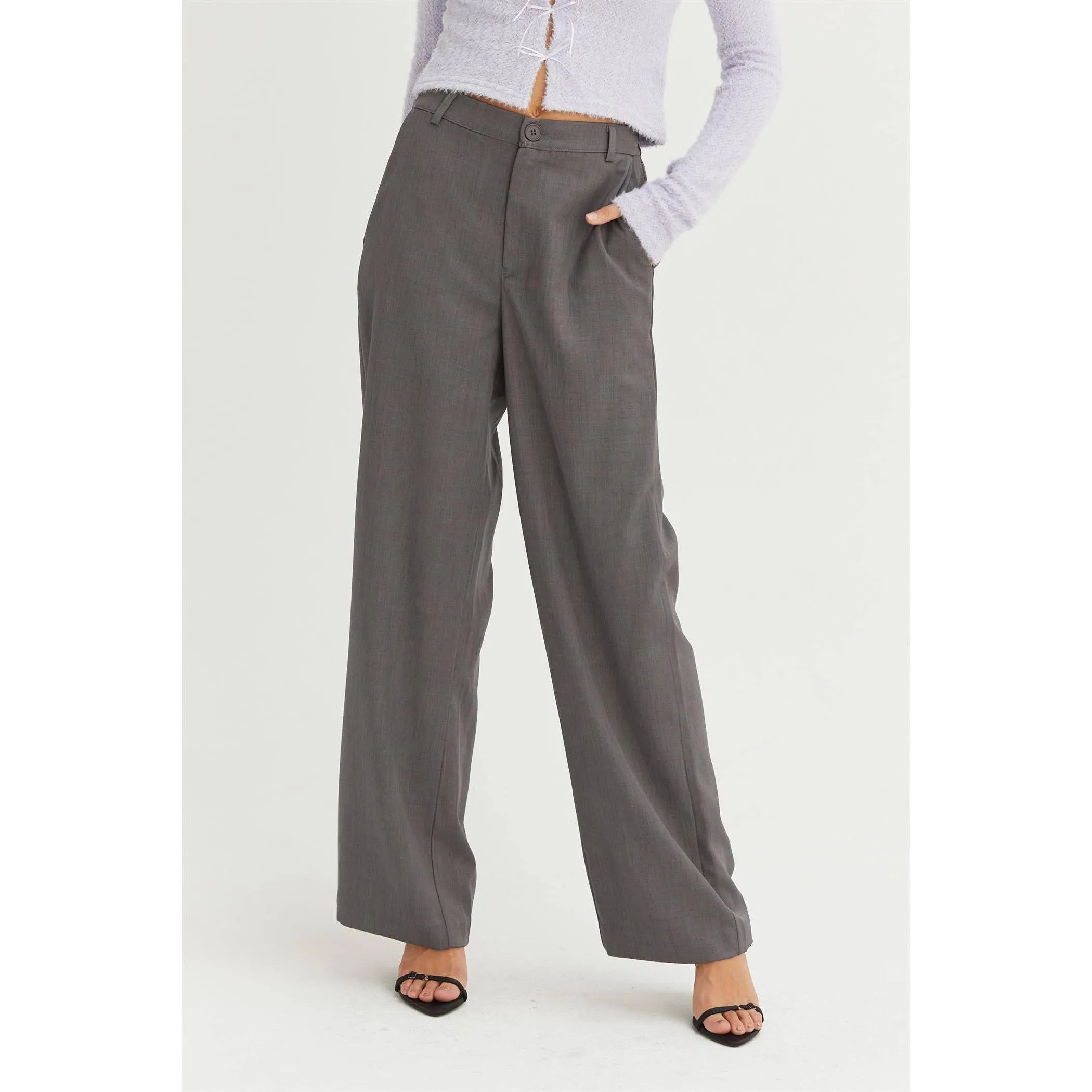 We Mean Business Pants - Charcoal