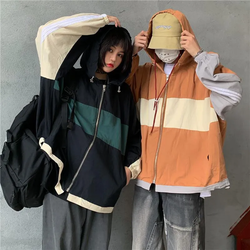 Windbreaker Teenage Fashion Hooded Oversized Jacket